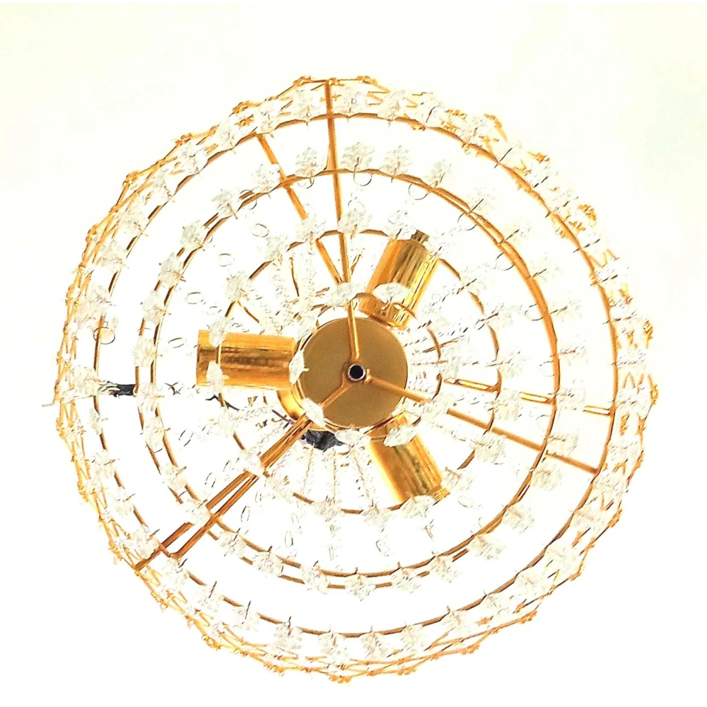 SHRI MAHAL ANTIQUES Crystal Big Size Jhumar Ceiling Light for Living Room/Hall/Bed Room etc