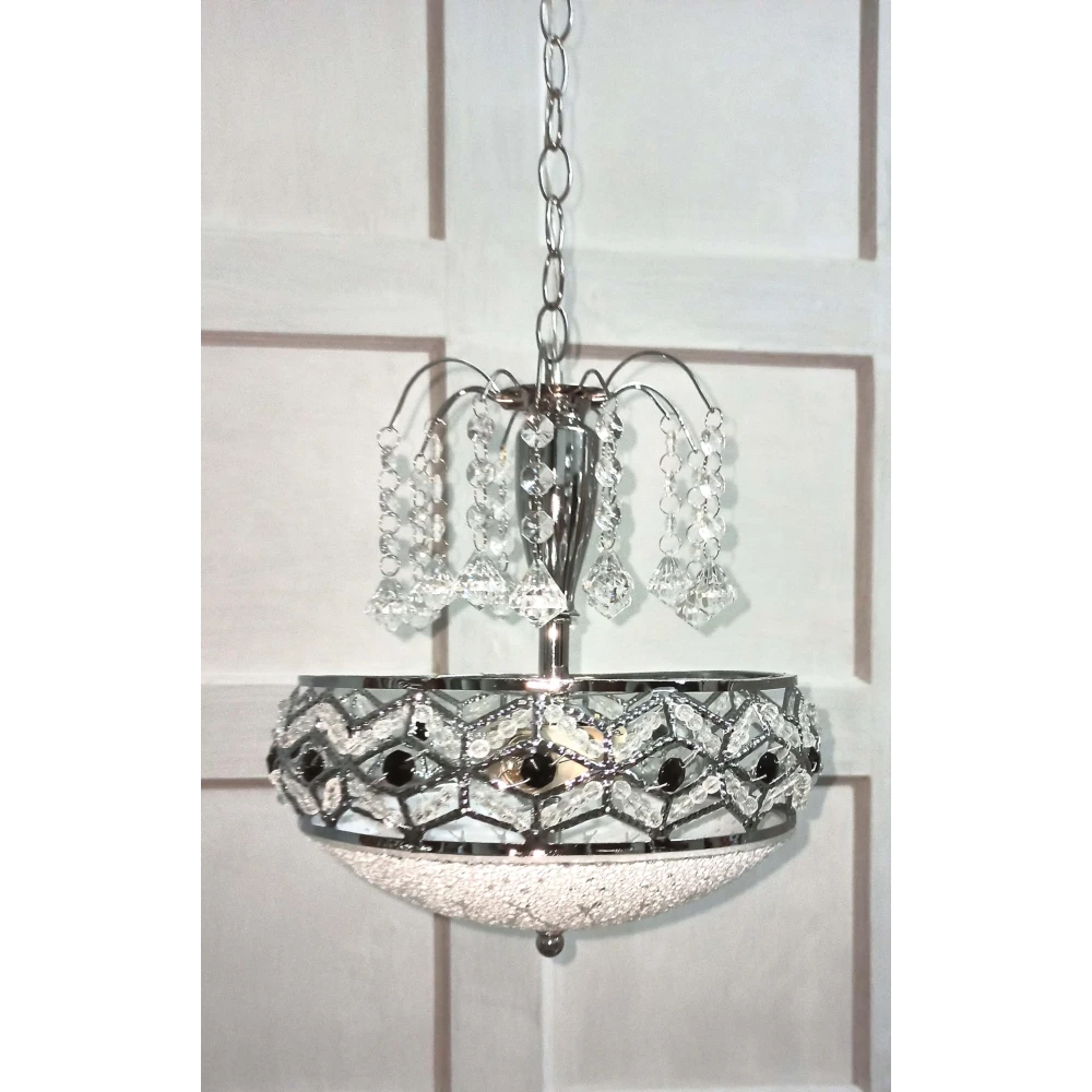 SHRI MAHAL ANTIQUES Crystal Big Size Jhumar Ceiling Light for Living Room/Hall/Bed Room Ceiling Light Ceiling Lamp