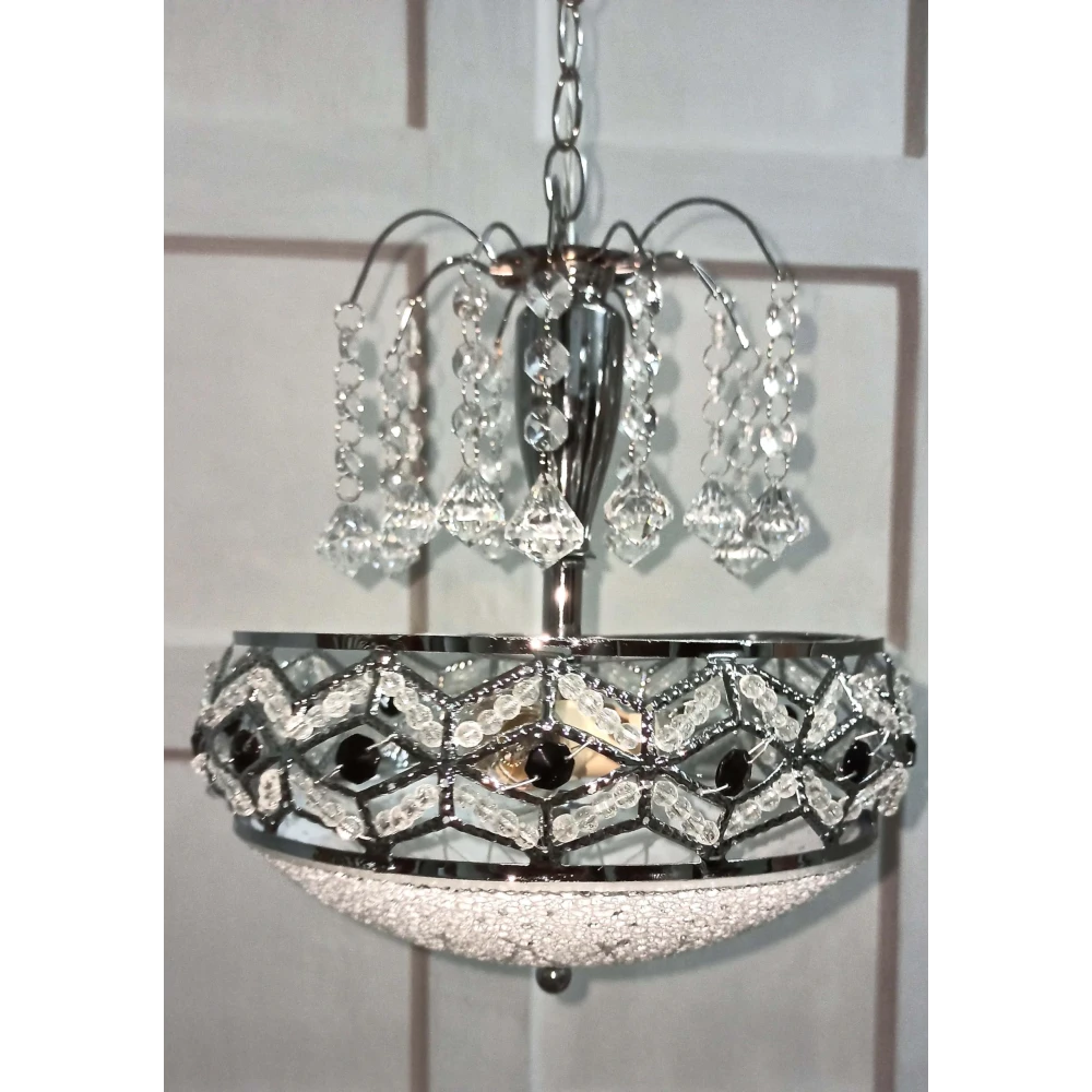 SHRI MAHAL ANTIQUES Crystal Big Size Jhumar Ceiling Light for Living Room/Hall/Bed Room Ceiling Light Ceiling Lamp