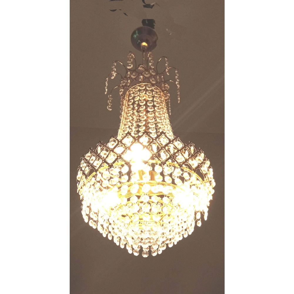 SHRI MAHAL ANTIQUES Crystal Chandelier Light for Living Room Bed Room Hall