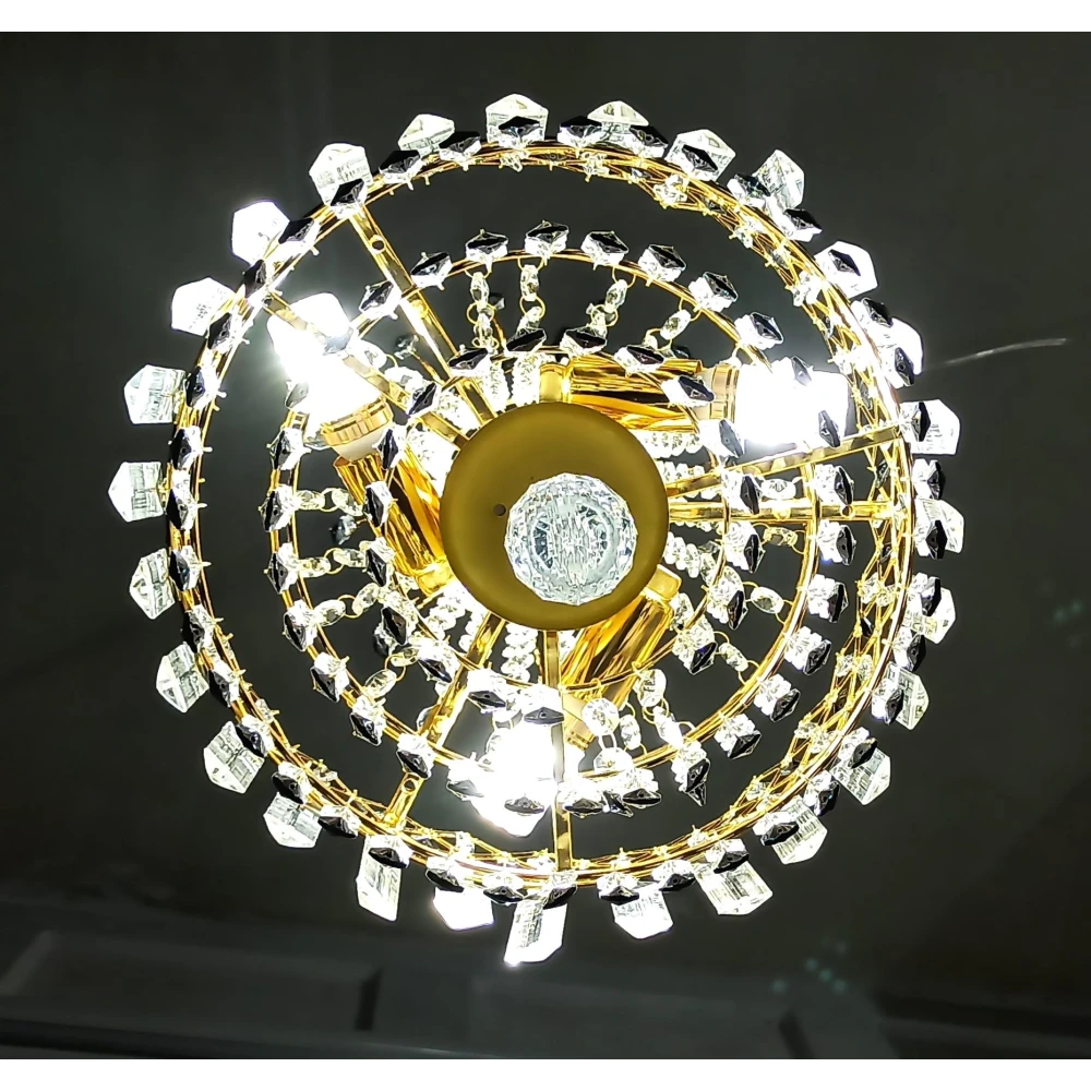 LED Crystal Big Size Jhumar Ceiling Light For Living Room/Hall/Bed Room