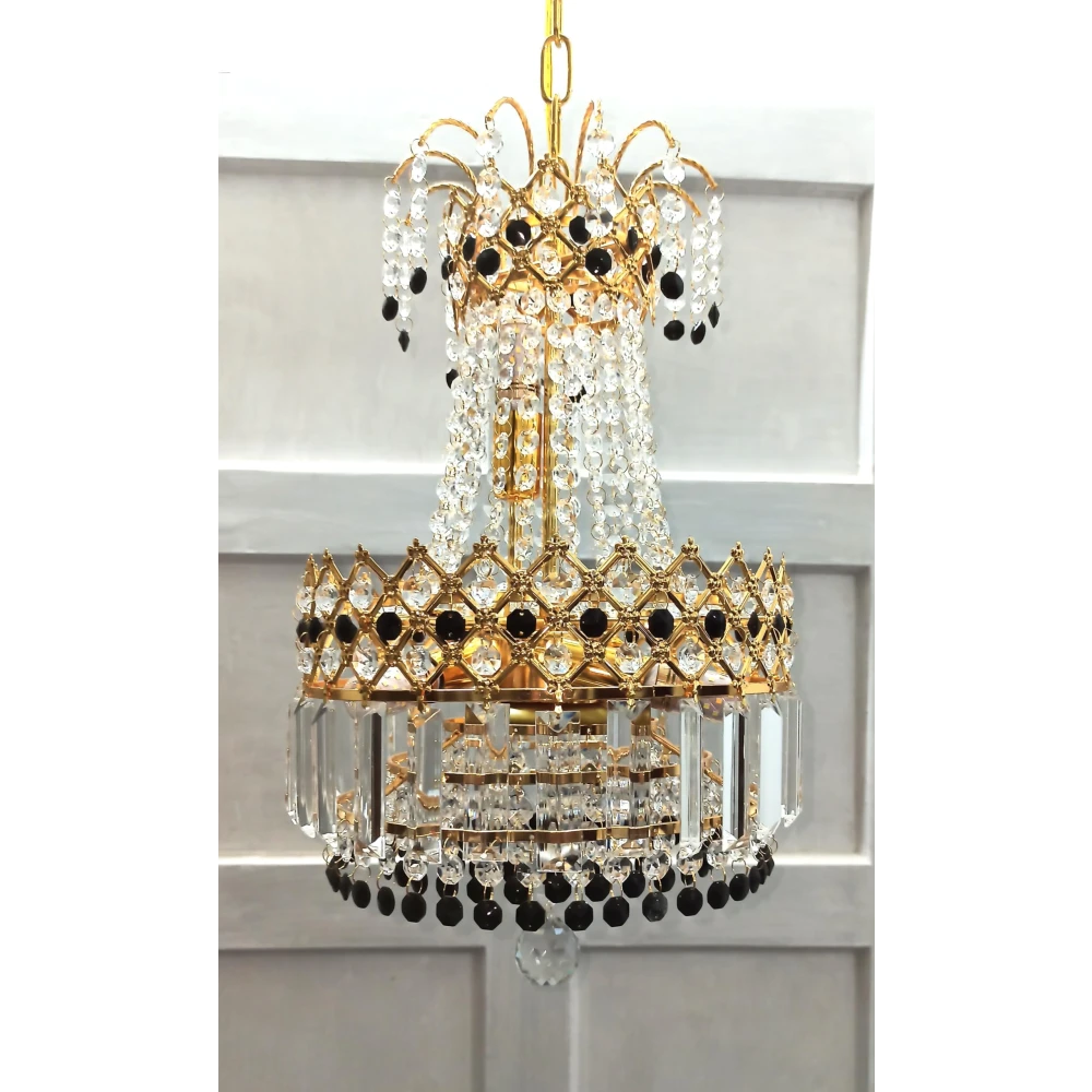 SHRI MAHAL ANTIQUES LED Crystal Chandelier Light for Living Room Bed Room Hall Decorative