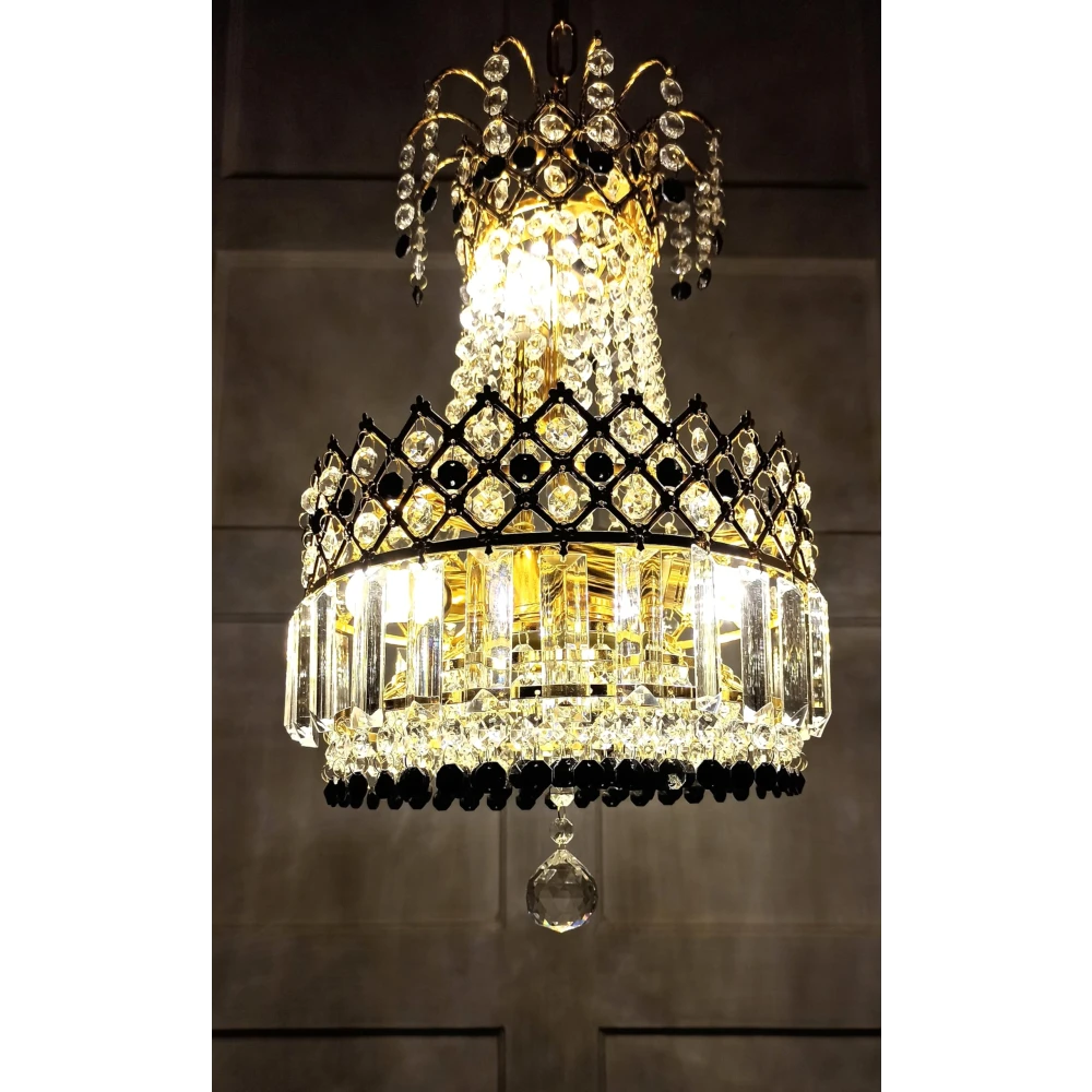 LED Crystal Big Size Jhumar Ceiling Light For Living Room/Hall/Bed Room