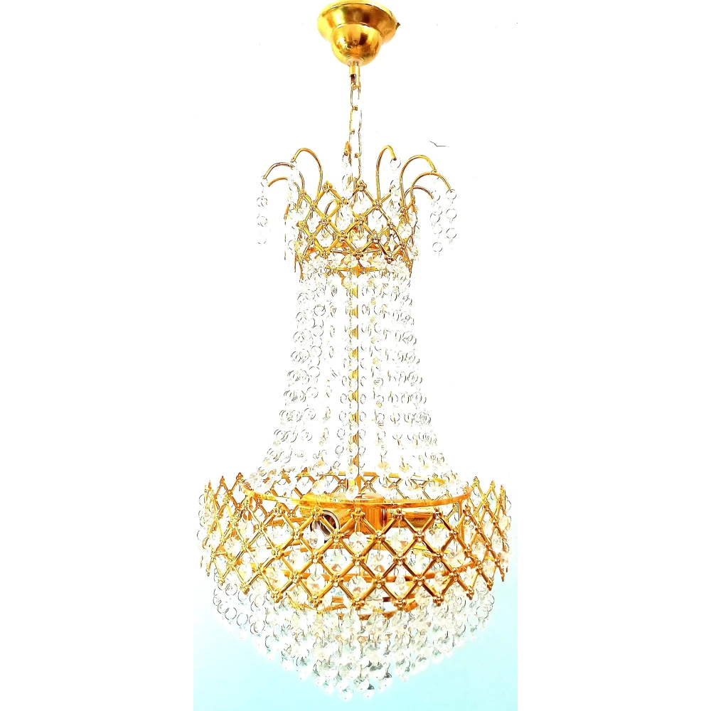 SHRI MAHAL ANTIQUES Crystal Chandelier Light for Living Room Bed Room Hall