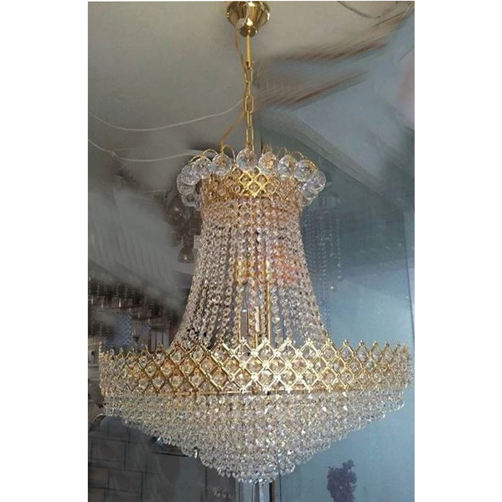 LED Chandelier 480mm Glass Crystal Big Size Jhumar Lamp fo Living Room/Hall