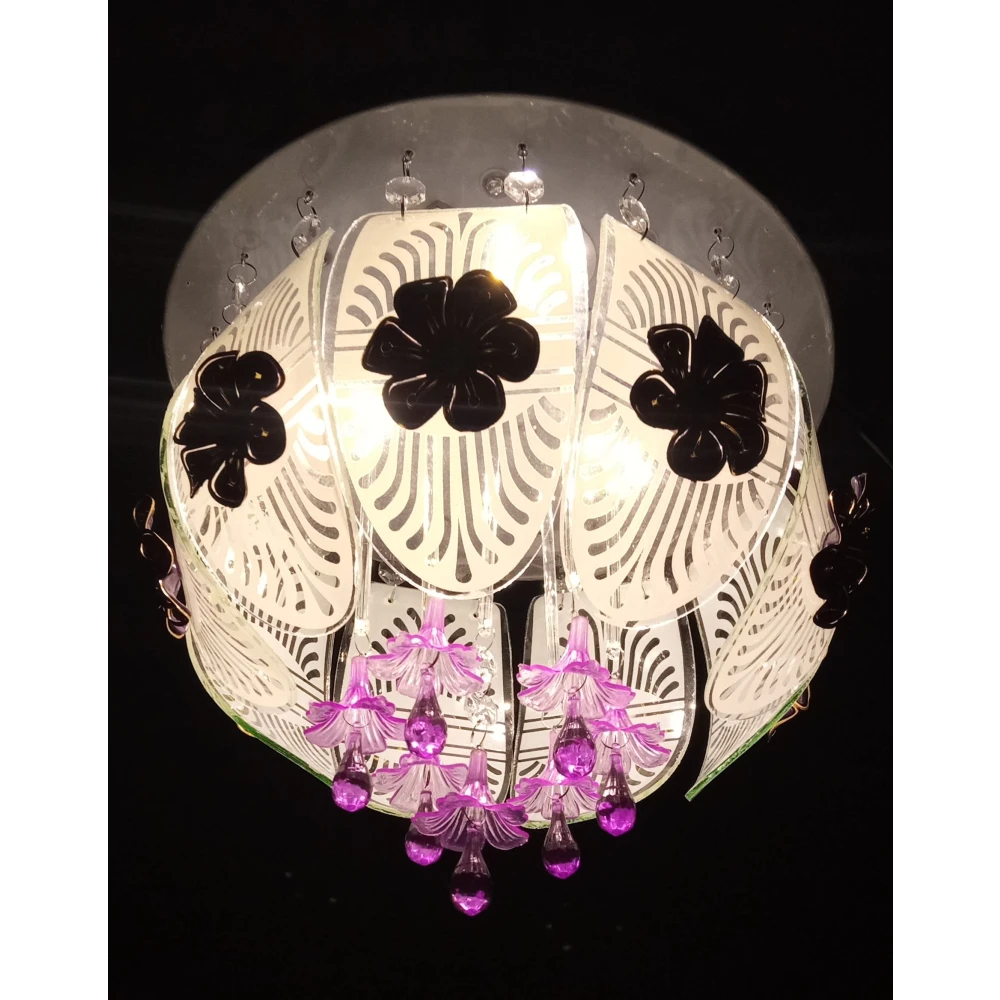 SHRI MAHAL ANTIQUES 300 MM LED Chandelier Light Chandelier Ceiling Lamp