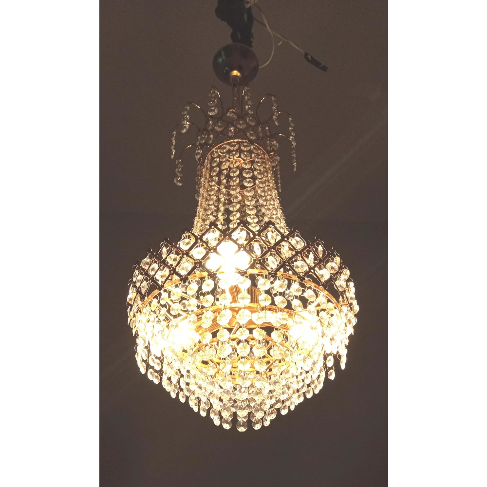SHRI MAHAL ANTIQUES Crystal Chandelier Light for Living Room Bed Room Hall