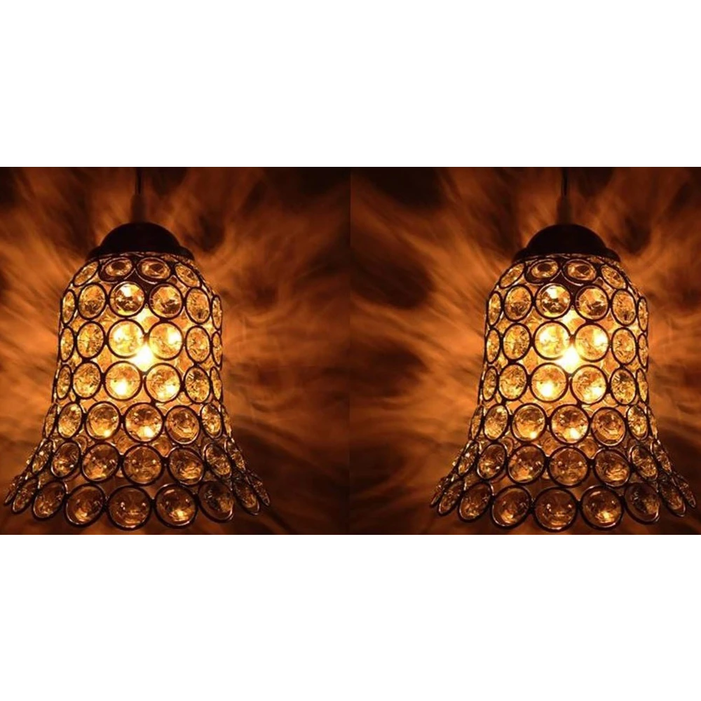 PRMOAGEN® 2 Pcs Crystal Chandelier Light