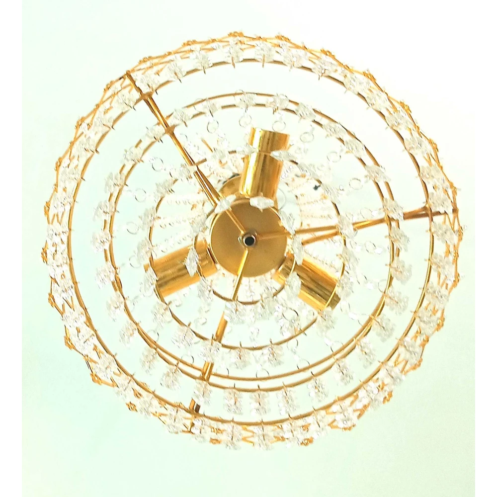 SHRI MAHAL ANTIQUES Crystal Big Size Jhumar Ceiling Light for Living Room/Hall/Bed Room Ceiling Lamp