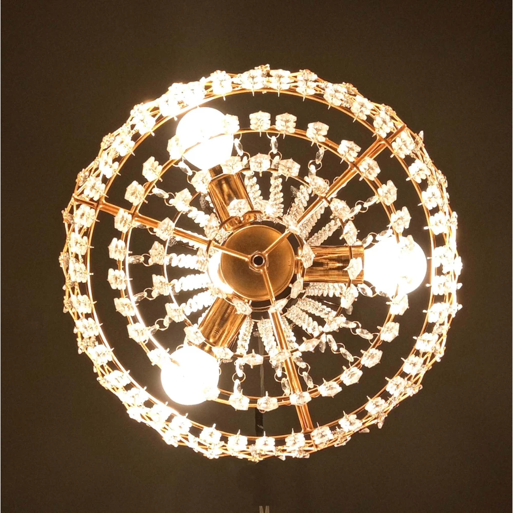SHRI MAHAL ANTIQUES Crystal Big Size Jhumar Ceiling Light for Living Room/Hall/Bed Room Ceiling Lamp