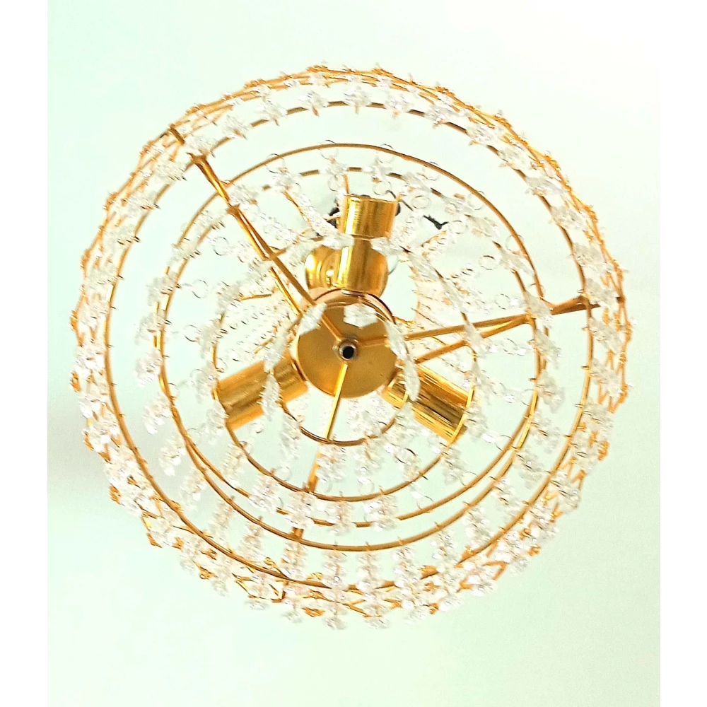 SHRI Mahal Super Fancy Crystal Chandelier Ceiling Light for Living Room Bed Room Hall