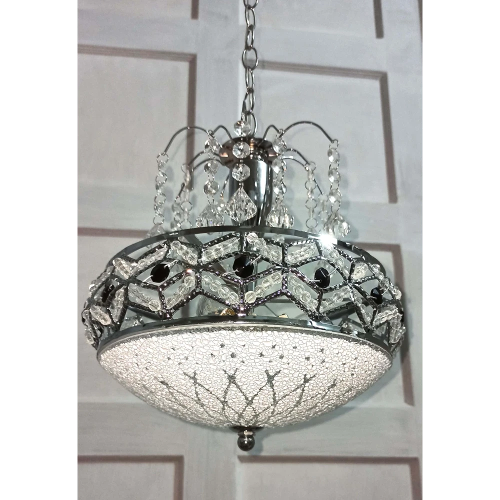 SHRI MAHAL ANTIQUES Crystal Big Size Jhumar Ceiling Light for Living Room/Hall/Bed Room Ceiling Light Ceiling Lamp