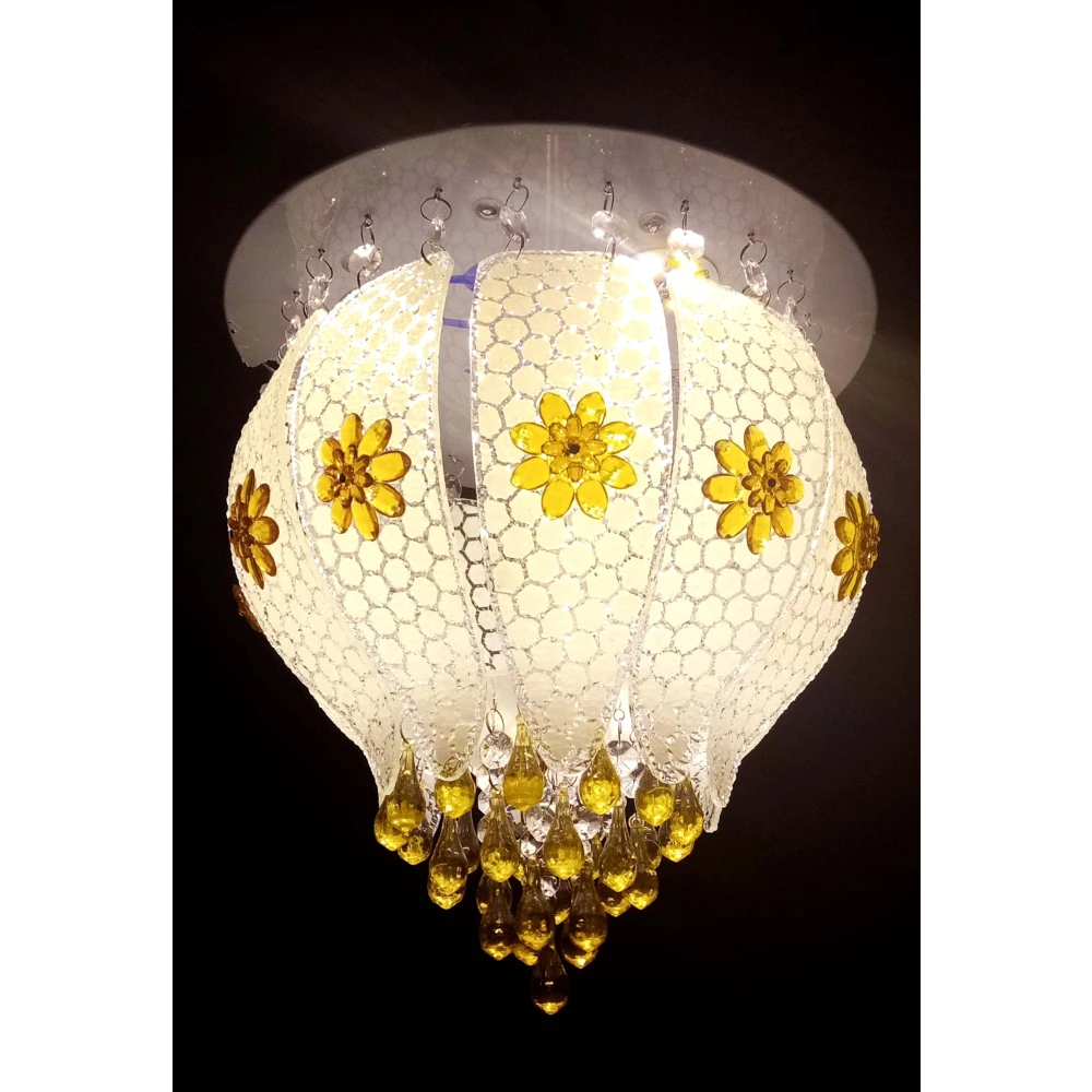 SHRI MAHAL ANTIQUES 300mm Jhhomar Lamp Ceiling Light for Living Room/Hall/Bed Room etc. Chandelier Ceiling Lamp
