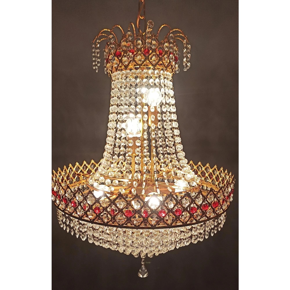 LED Crystal Big Size Jhumar Ceiling Light For Living Room/Hall/Bed Room