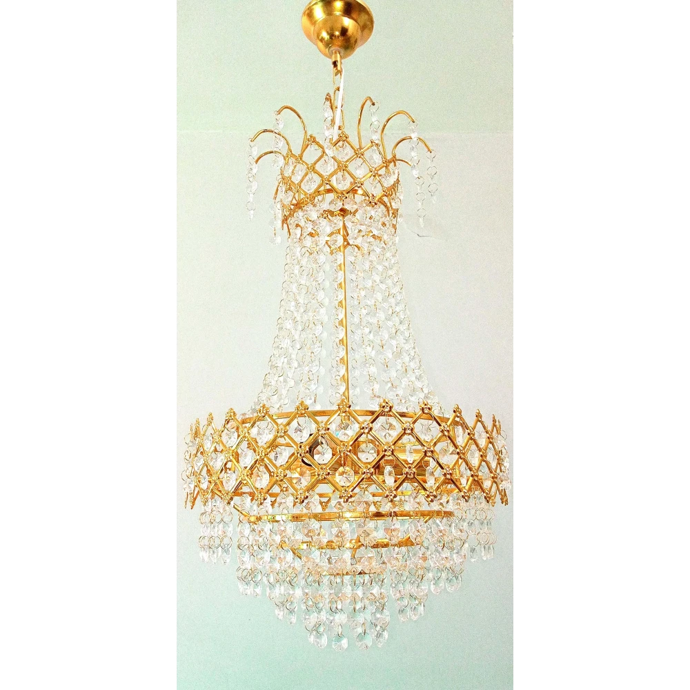 SHRI MAHAL ANTIQUES Crystal Chandelier Ceiling Lamp for Living Room Bed Room Hall