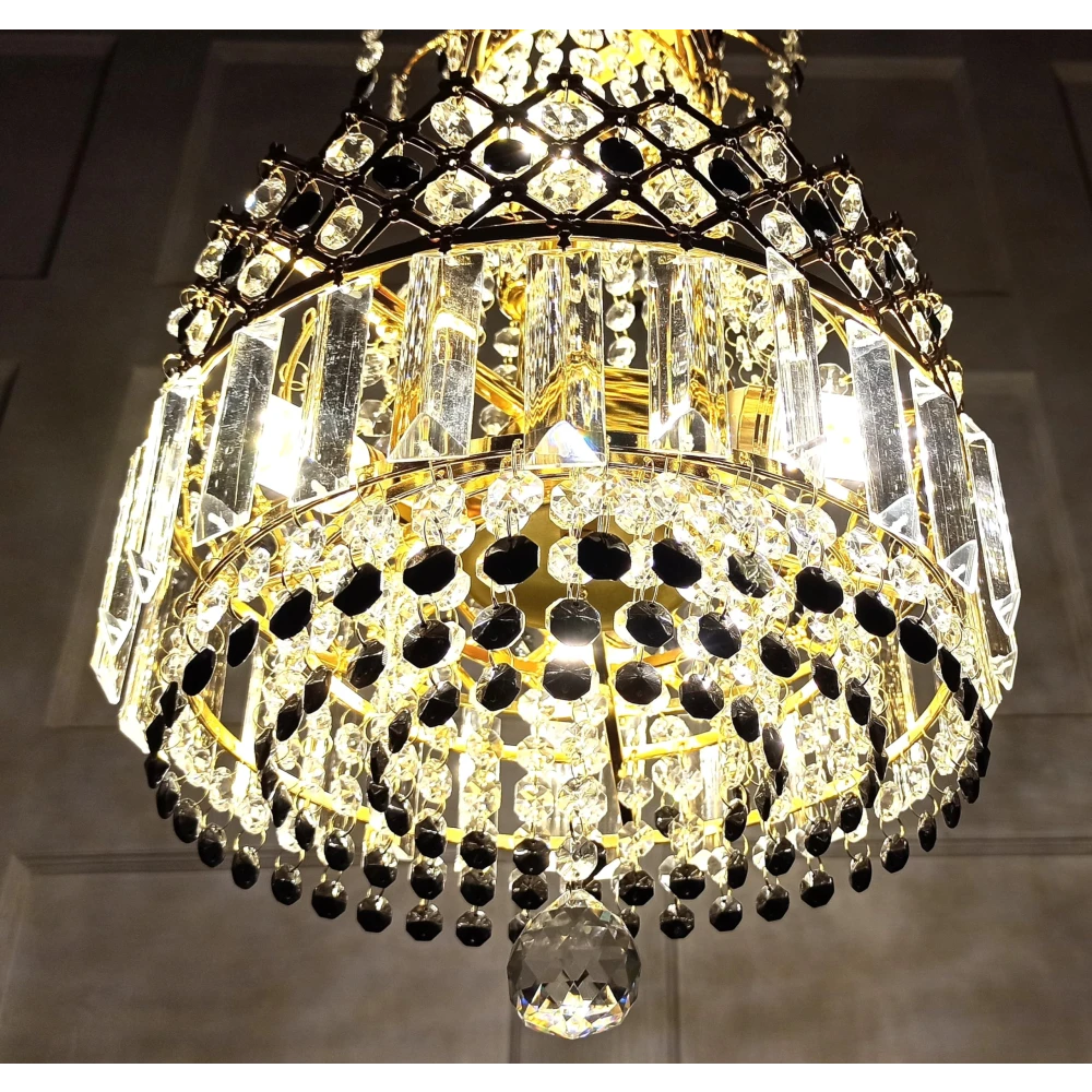 LED Crystal Big Size Jhumar Ceiling Light For Living Room/Hall/Bed Room