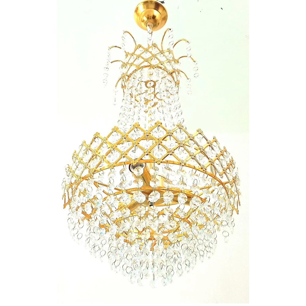 SHRI MAHAL ANTIQUES Crystal Chandelier Light for Living Room Bed Room Hall