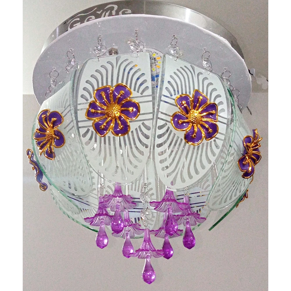 SHRI MAHAL ANTIQUES 300 MM LED Chandelier Light Chandelier Ceiling Lamp