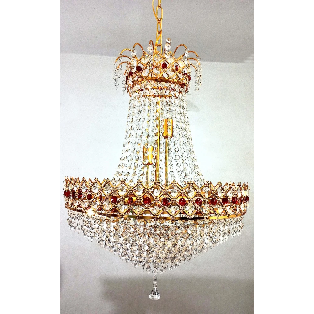 LED Crystal Big Size Jhumar Ceiling Light For Living Room/Hall/Bed Room