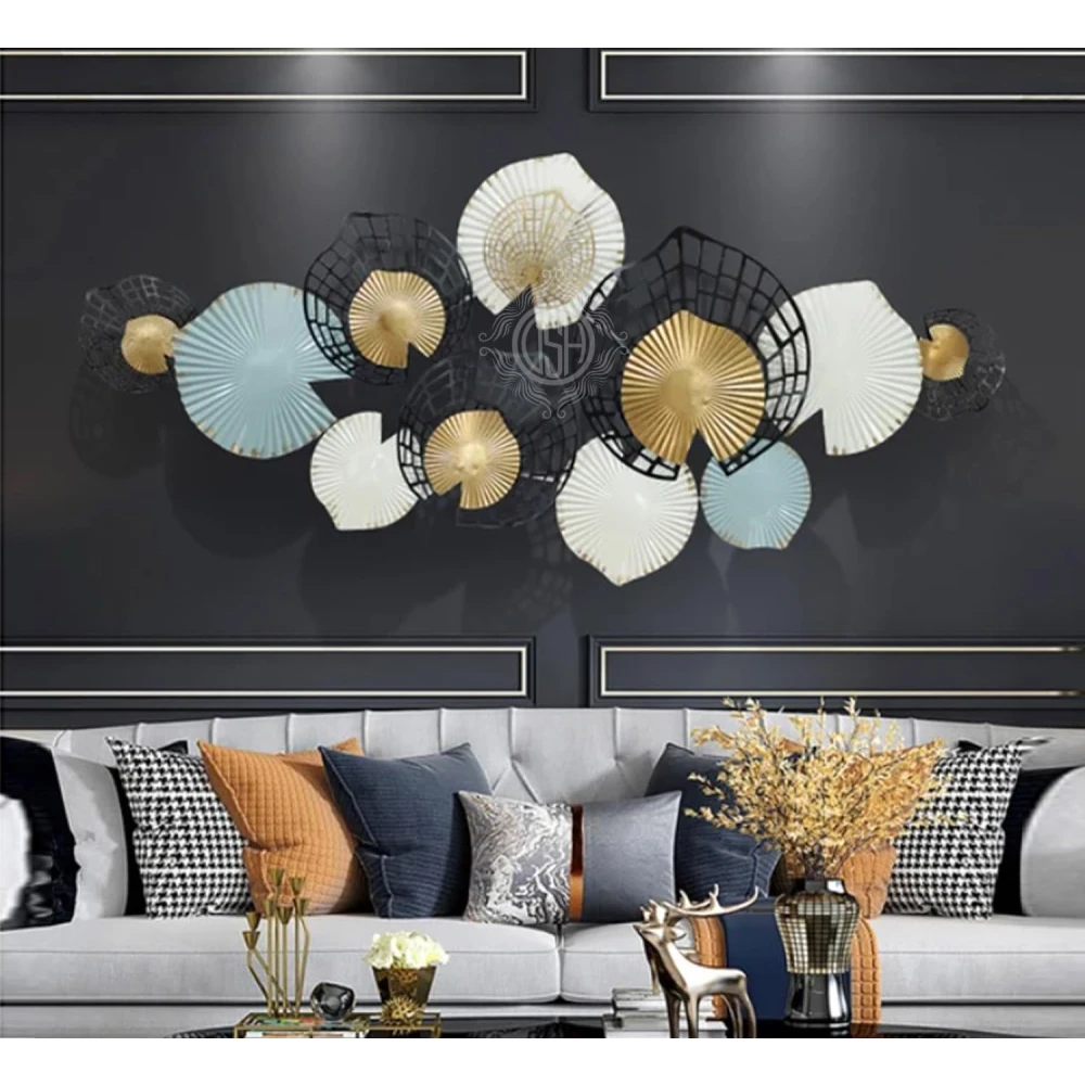 Metal Handcrafted Wall Hanging Wall Sculpture (42.5X21 Inch) Wall Art/multicolor