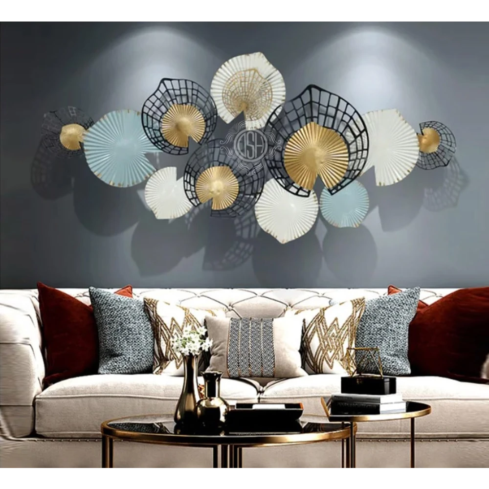 Metal Handcrafted Wall Hanging Wall Sculpture (42.5X21 Inch) Wall Art/multicolor