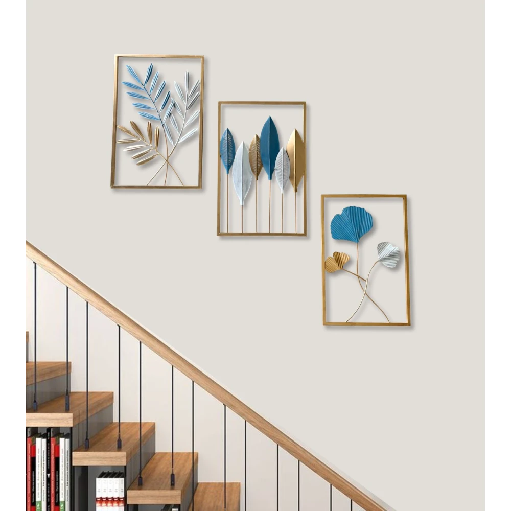 Metal Wall Decor Showpiece For wall Decoration Set of 3 Wall Art Home Decor