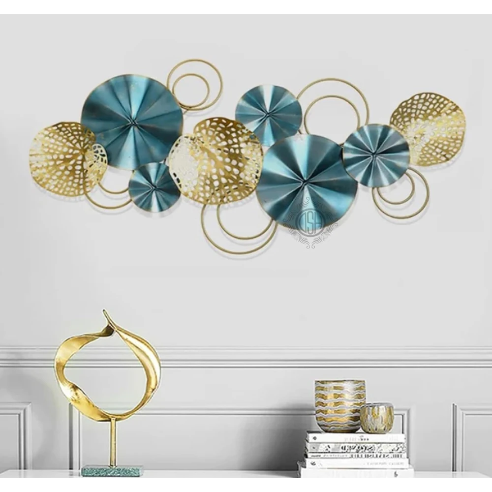 Metal Wall Decor (47X20) Handcrafted Wall Mounted Hanging Sculpture