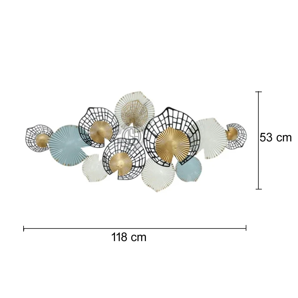Metal Handcrafted Wall Hanging Wall Sculpture (42.5X21 Inch) Wall Art/multicolor