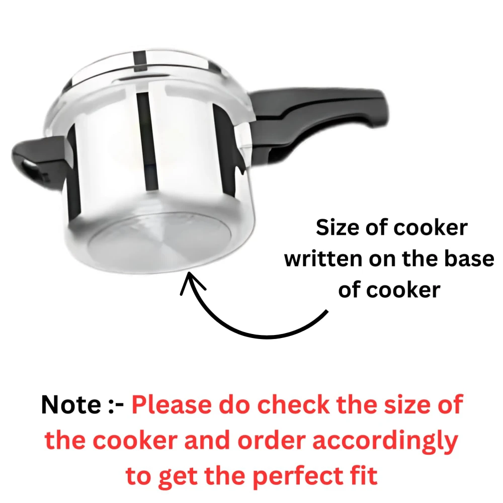 Rakesh Gold Stainless Steel Cooker Container/Cooker Separator | Stainless Steel, Stackable, Food Grade, Rust-Free, Easy to Clean (cooker separator, Suitable for 2 Liter Outer lid Cooker)