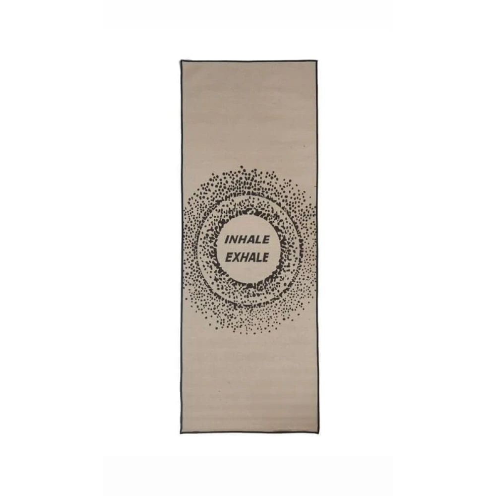 RADECOR 6mm Inhale Exhale Yoga Mat With Anti Skid Backing For Women and Men (183cmx61cm) Grey