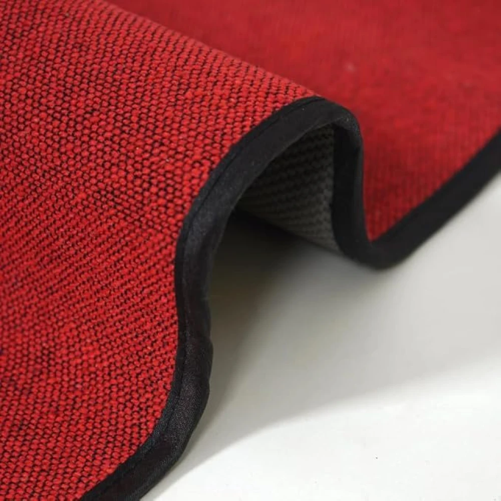 RADECOR 6mm Surya namaskar Yoga Mat With Anti Skid Backing For Women and Men (183cmx61cm) Red