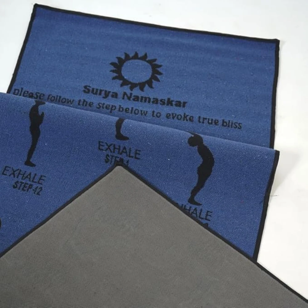 RADECOR 6mm Surya namaskar Yoga Mat With Anti Skid Backing For Women and Men (183cmx61cm) Teal