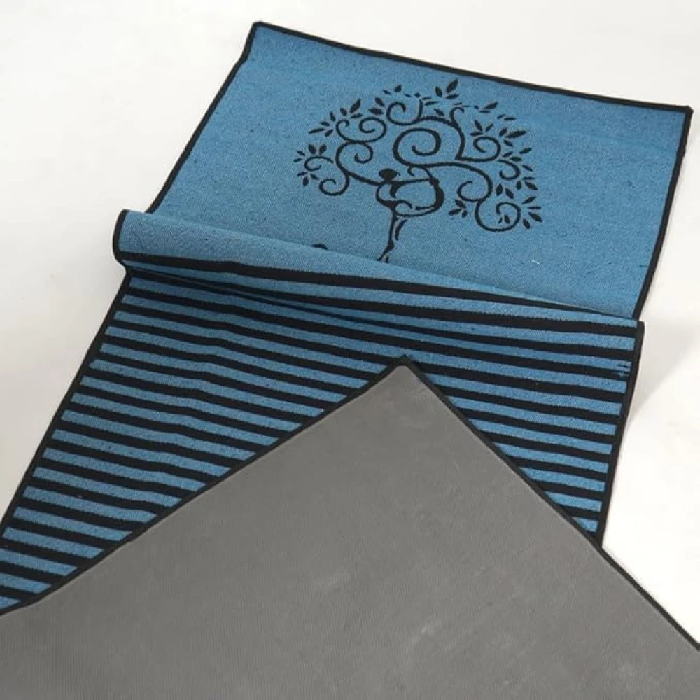 RADECOR 6mm Tree Yoga Mat With Anti Skid Backing For Women and Men (183cmx61cm) Teal