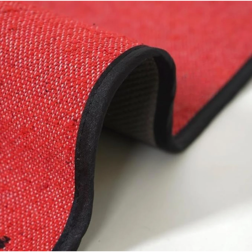 RADECOR 6mm Inhale Exhale Yoga Mat With Anti Skid Backing For Women and Men (183cmx61cm) Red