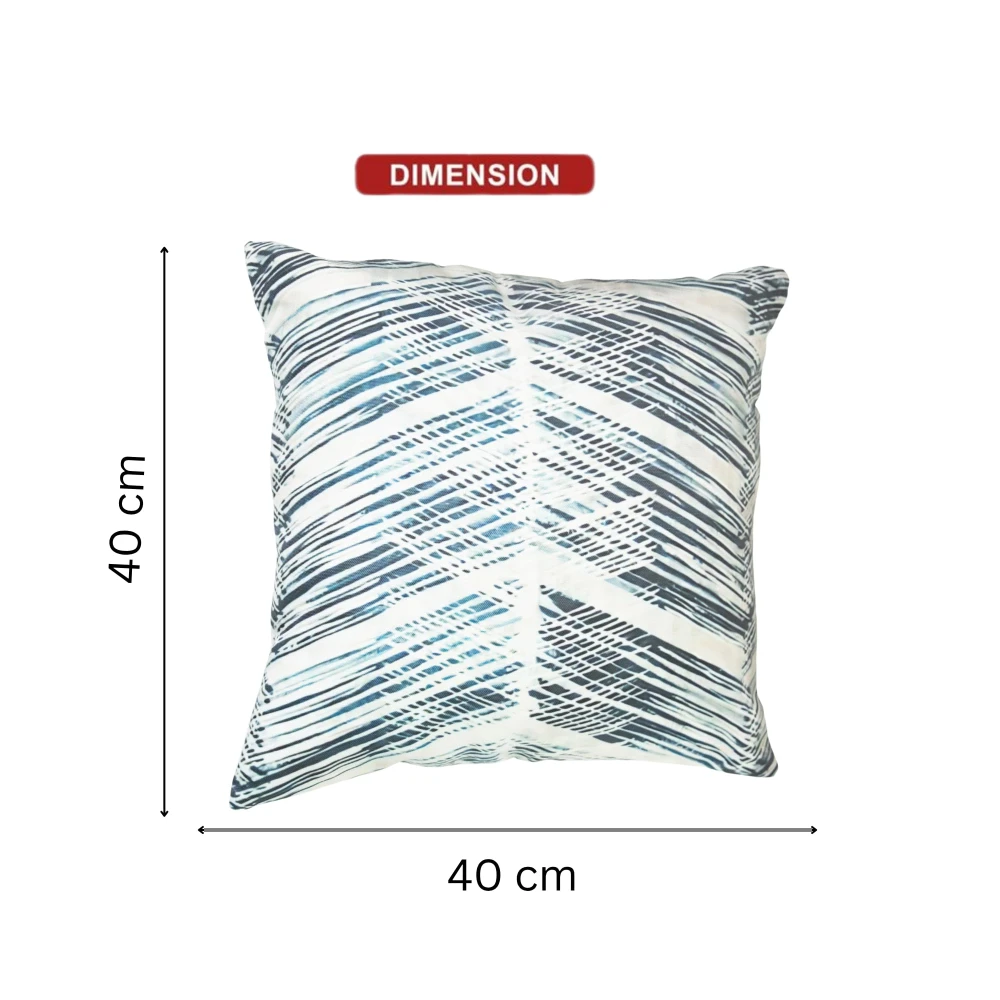 RADECOR Abstract Crossline Pattern Cushion Cover Set of 3 | 16x16 inches Square Covers | Premium Poly Spun Fabric | Hidden Zipper | Modern Geometric Cushion Covers for Sofa, Living Room & Bedroom