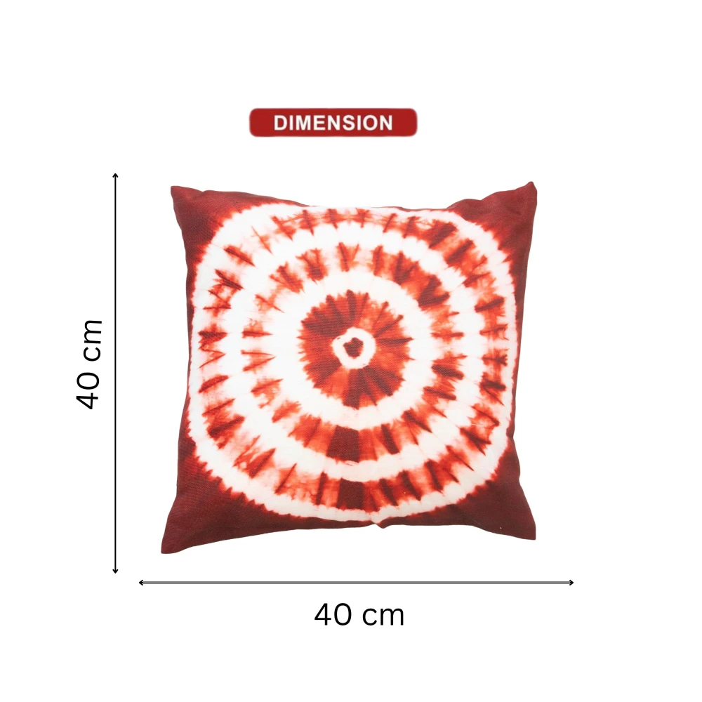 RADECOR Tribal Sun Circle Cushion Cover Set of 3 | 16x16 Inches Square Covers | Premium Poly Spun Fabric | Hidden Zipper | Modern Decorative Cushion Covers for Sofa, Living Room & Bedroom