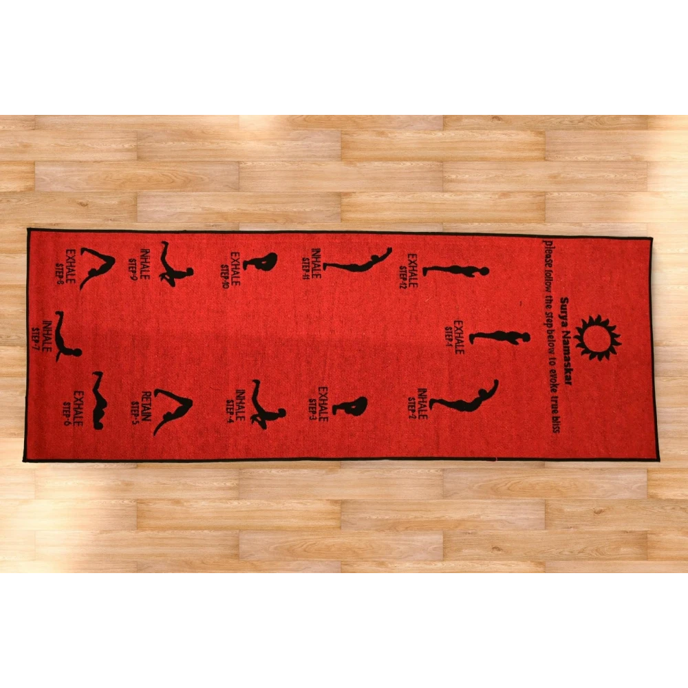 RADECOR 6mm Surya namaskar Yoga Mat With Anti Skid Backing For Women and Men (183cmx61cm)