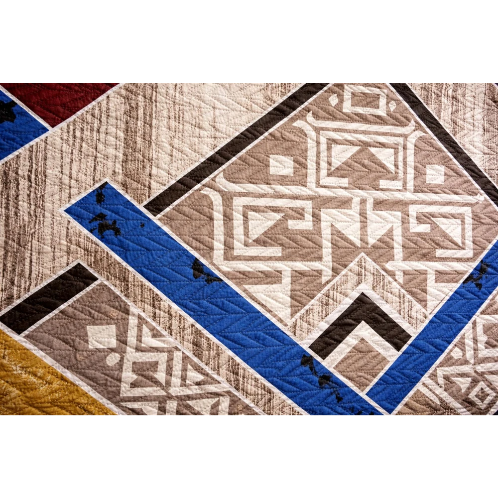 RADECOR Geometric Tribal Printed Carpet | Modern Ethnic Design Polyester Area Rug | Decorative Floor Carpet for Living Room, Bedroom & Study