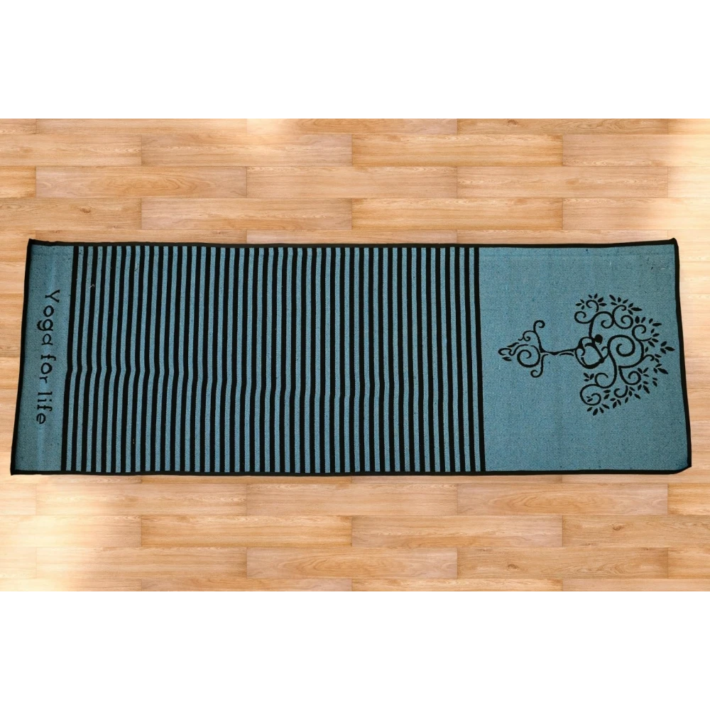 RADECOR 6mm Tree Yoga Mat With Anti Skid Backing For Women and Men (183cmx61cm) Teal