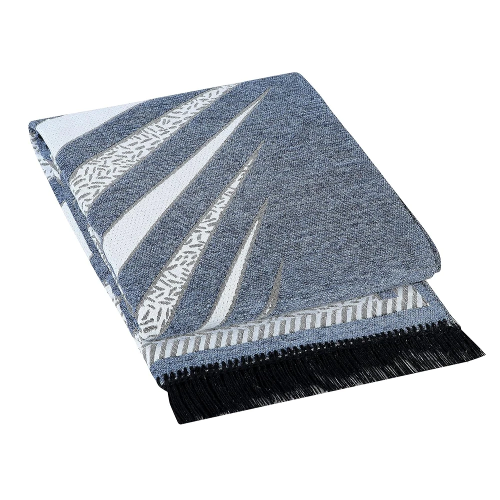 RADECOR Premium Exclusive Chenille Living Room Carpet with Binding, Area Rug, Durries Sleek and Spacious Rectangular |5X7 Feet (210 Cmx152 Cm) (Lead Grey)