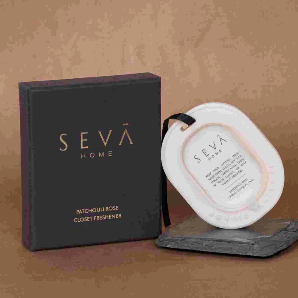 Patchouli Rose Wax Tablet Closet Freshener – Long-Lasting Aroma for Wardrobes & Drawers