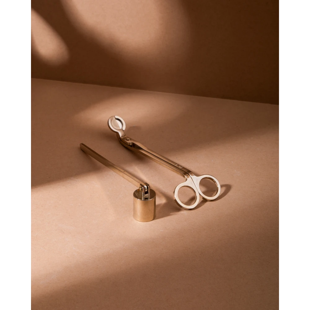 Candle Care Kit – Luxe Gold | Wick Trimmer & Snuffer Set