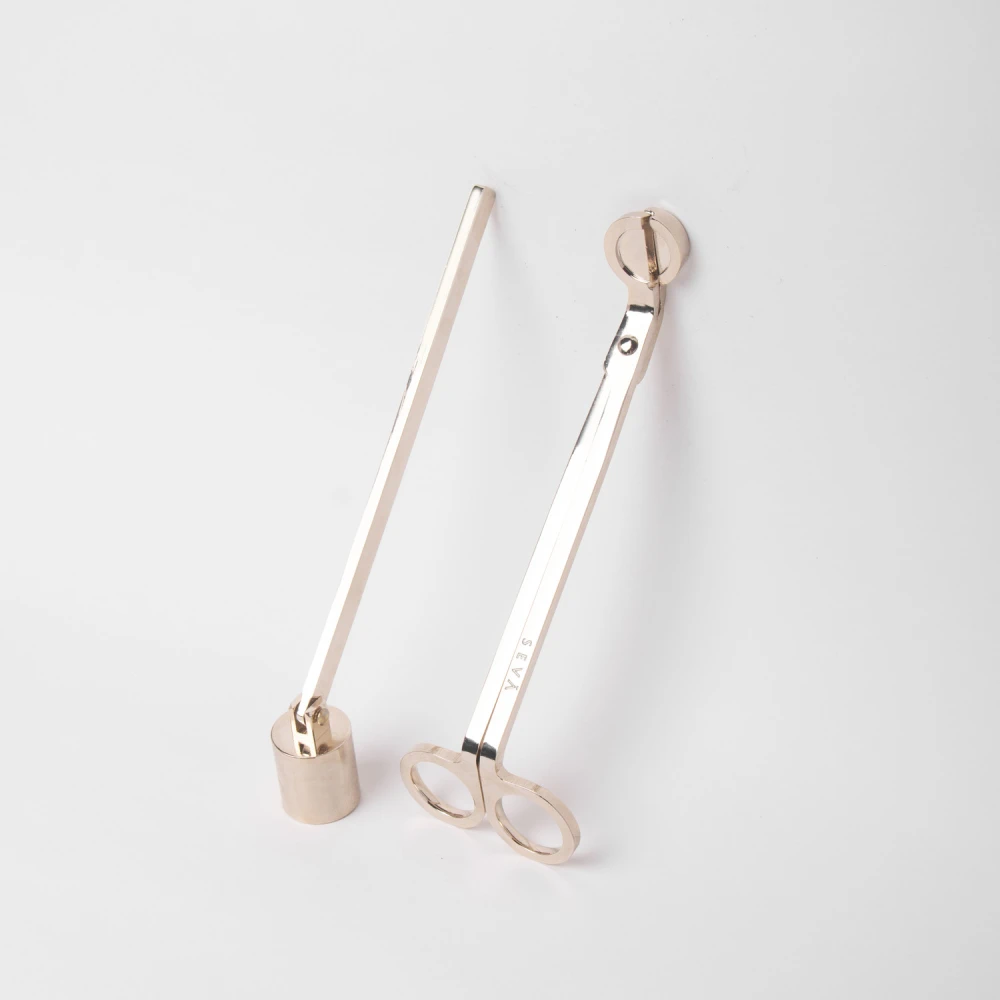 Candle Care Kit – Luxe Gold | Wick Trimmer & Snuffer Set