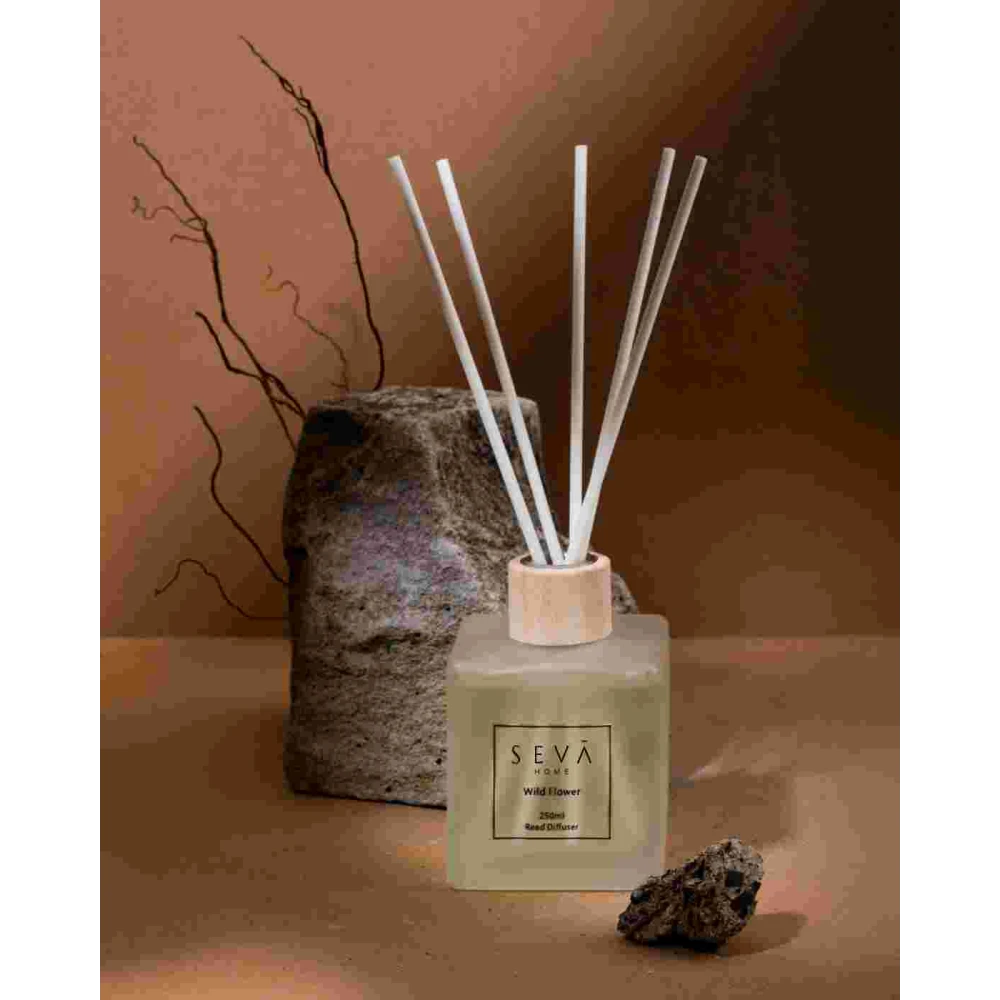 Wild Flower Reed Diffuser & 250ml Refill – Home Fragrance Combo