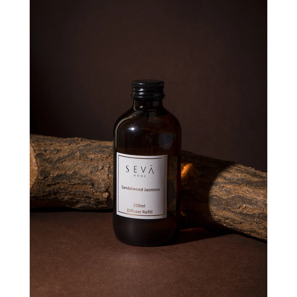 Sandalwood & Jasmine Diffuser Refill – 250ml Aromatic Blend