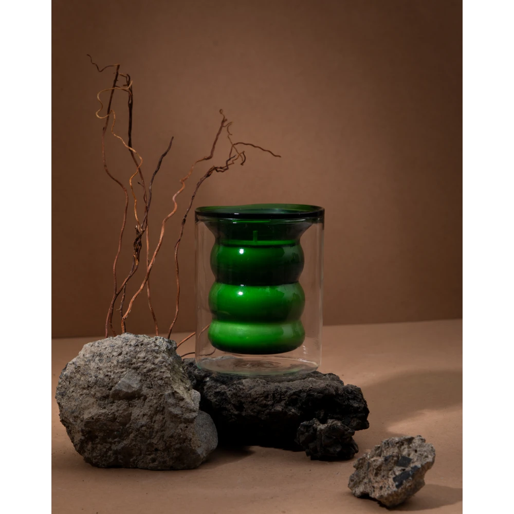 Luxe Candle – Winter Woods (Classic) | 15-Hour Textured Glass Soy Candle with Deep Forest Aroma