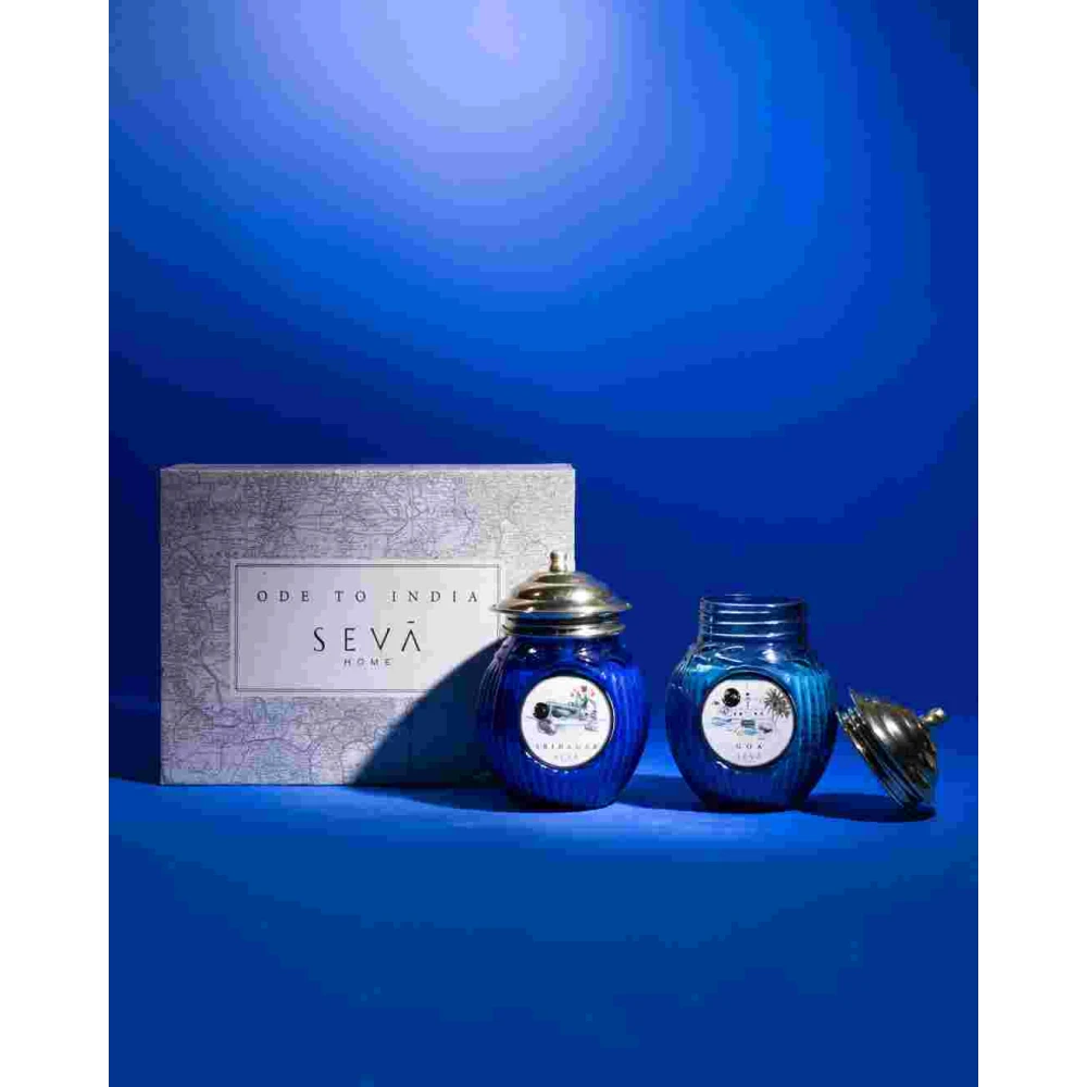 Ode to India Candle Duo – Srinagar & Goa Edition (Set of 2)