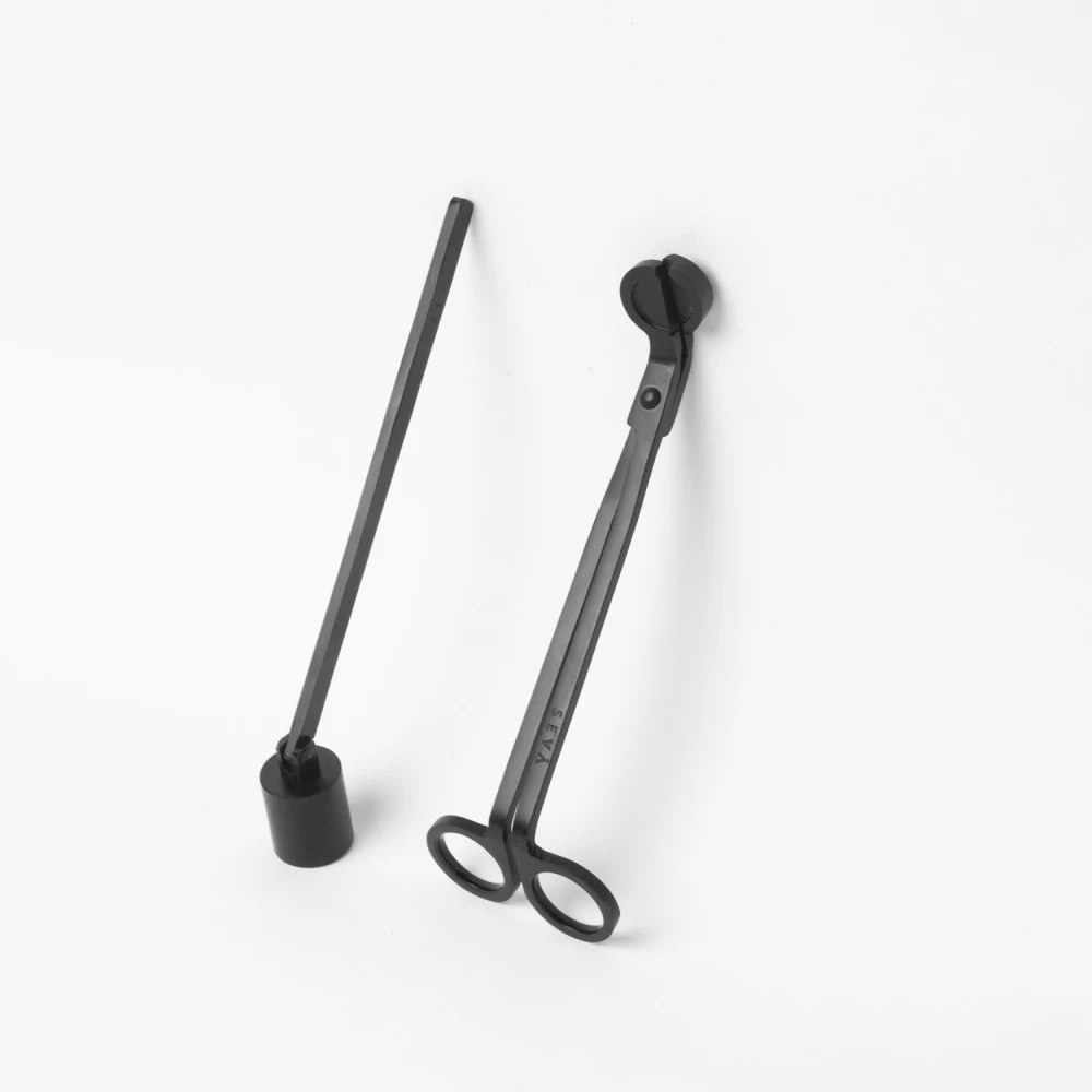 Candle Care Kit – Matte Black | Wick Trimmer & Snuffer Set