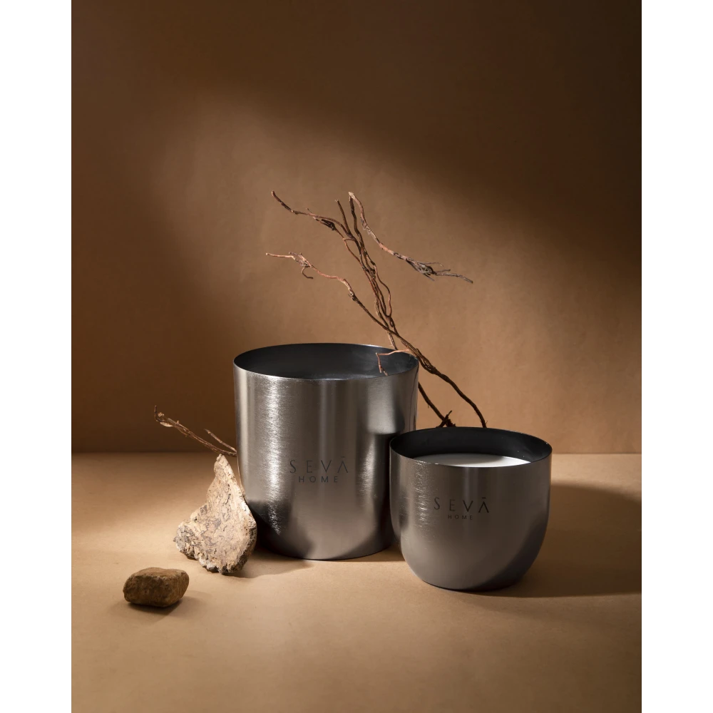 Heirloom Candle – Set of 2 – Aqua (Silver) | Classic & Large Sizes