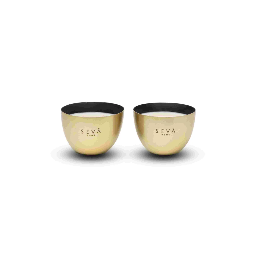 Heirloom Mini Metal Candle Set – Gold | Set of 2 Bloom-Scented Luxury Candles